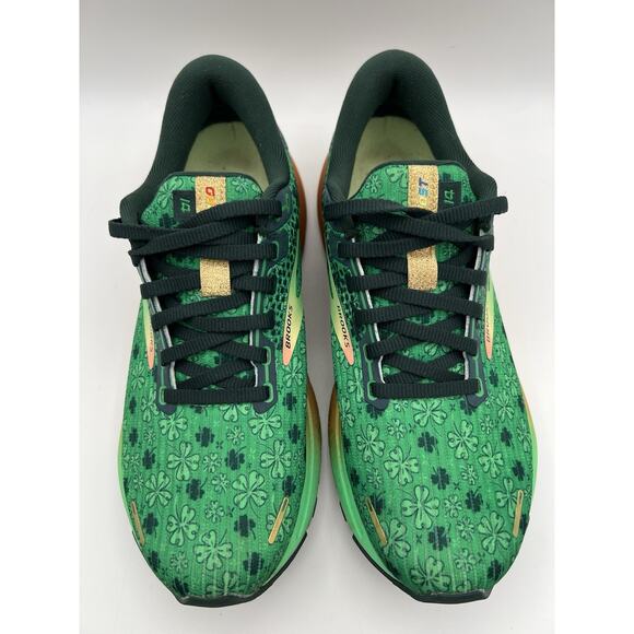 Brooks Ghost 14 Shoes Womens 7.5 Green Shamrock Print DNA Loft St Patricks Day - Picture 4 of 14
